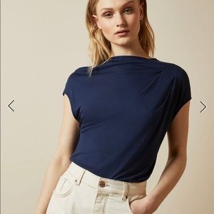 Ted Baker POPEEY Cowl detail jersey T-shirt